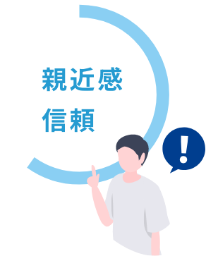 親近感、信頼